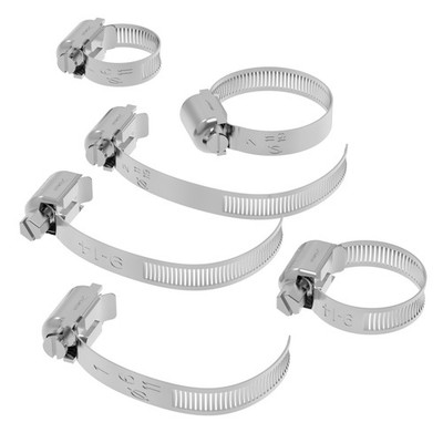 Mini Schlauchschellen in 3 Größen aus Edelstahl 7-19 mm Bandbreite 5mm DIN 3017 