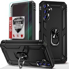 For Samsung Galaxy A17 5G Case Phone Cover Shockproof Kickstand  Tempered Glass