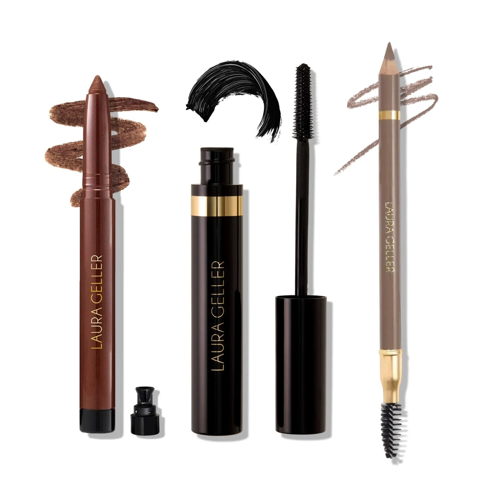 LAURA GELLER Laura’s 3 E’s Eyeliner, Eyelash & Eyebrow Kit for Mature Skin | ...