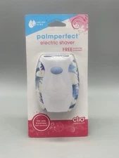 Palmperfect Cordless Electric Shaver - Wet/Dry Use Blue / White Palm Trees