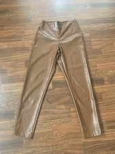 Old Navy Extra High Rise Skinny Faux Leather Pants Women s 4 Brown