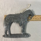 Vintage Stamped Metal Tin?  HORSE  Ornament Western Great Detail  Very Thin VGC — photo 5
