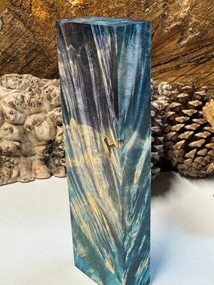 BE13 Stabilized Box Elder Burl Knife Block 1911 Grips Handle Material