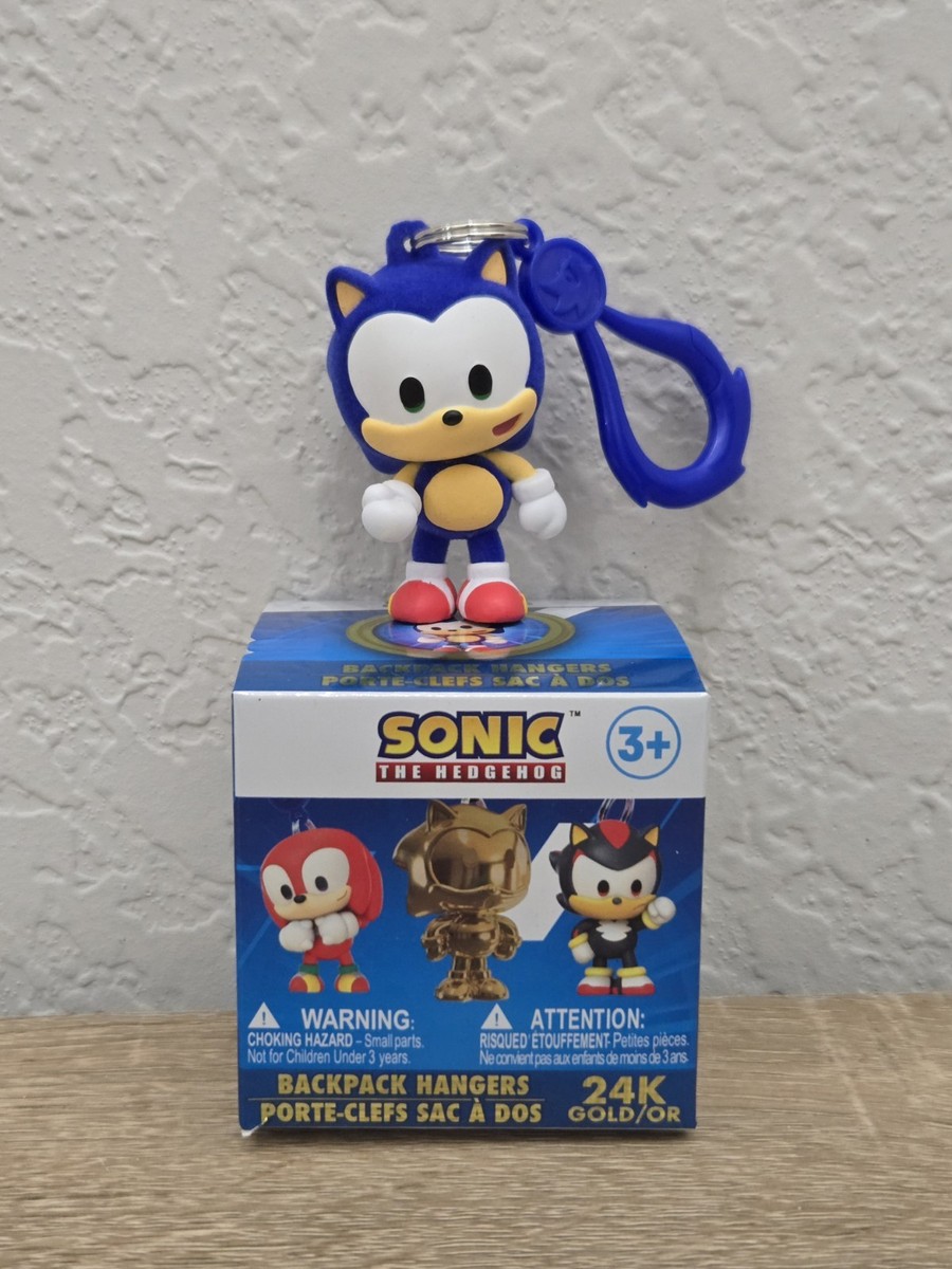 2026 Sonic The Hedgehog FLOCKED SONIC 1:18 CHASE Backpack Hangers