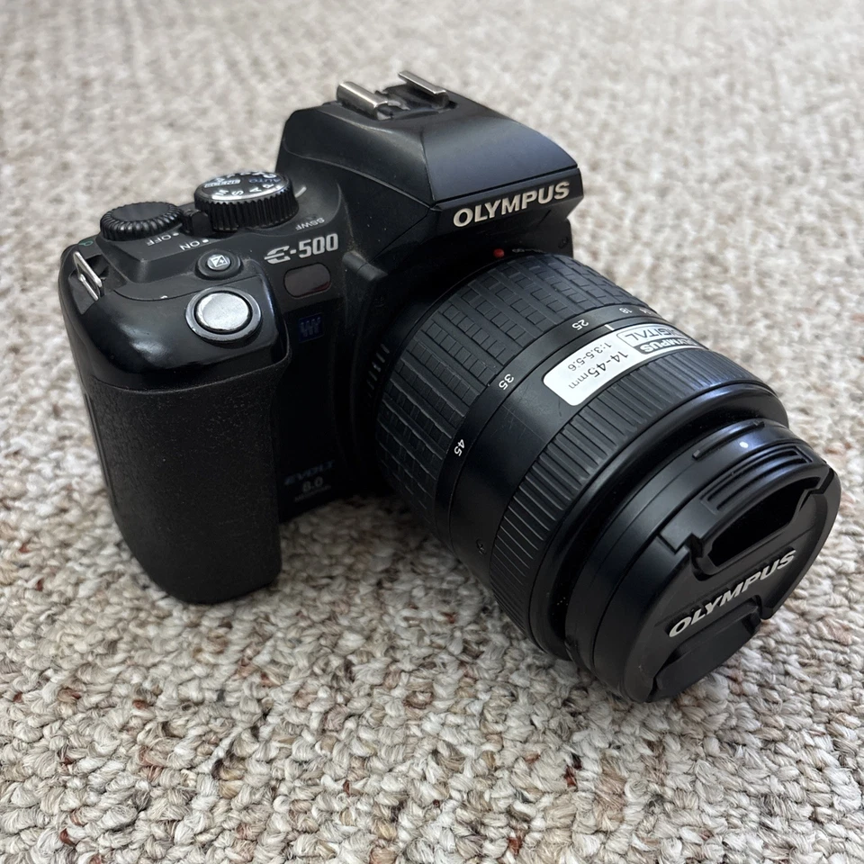 Фотоаппарат цифровой однообъективный зеркальный Olympus E-500 в комплекте с аккумулятором 14-45 мм и зарядным устройством протестирован - Изображение 2 из 4