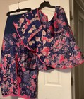 2Pc African Plus Size 20/ 22 Multi Color outfit   NEW Fully Lined Cotton Blend — photo 1
