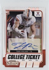 2021 Contenders Draft Picks College Ticket Stub 35/87 Tony Poljan #316 Auto 11ur
