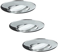Chrom Moderne Einbauleuchte Downlight 3000K 250Lm 1X3,5W/Gu10 IP20 9X2,5 [Cm]