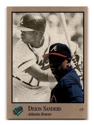 Deion Sanders 1992 Studio #9 Atlanta Braves NM-MINT