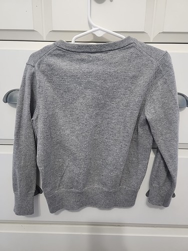 Baby Gap Kids Boys Grey V-neck Sweater Size 4 Years Toddler Regular - Picture 2 of 2
