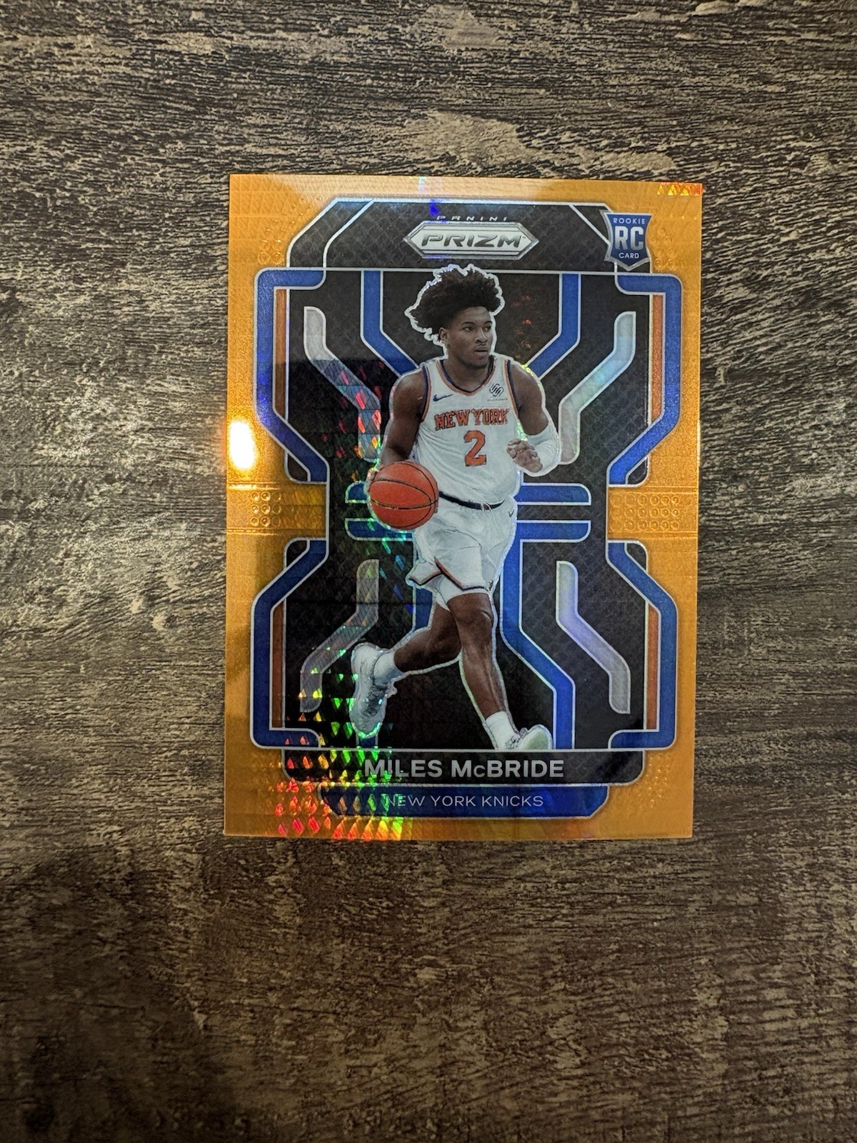 2021-22 Prizm Basketball #283 Miles McBride Orange Hyper Prizm