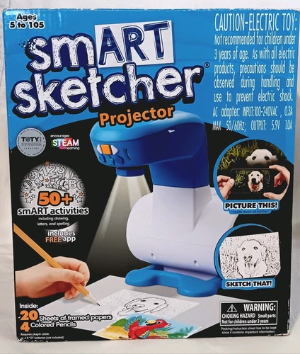 Smart Sketcher Projector Kids Learn To Draw Artist Drawing Toy