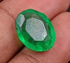 7.60 Ct IGL Certified Oval Cut Natural Green Emerald Loose Gemstone 5ASU