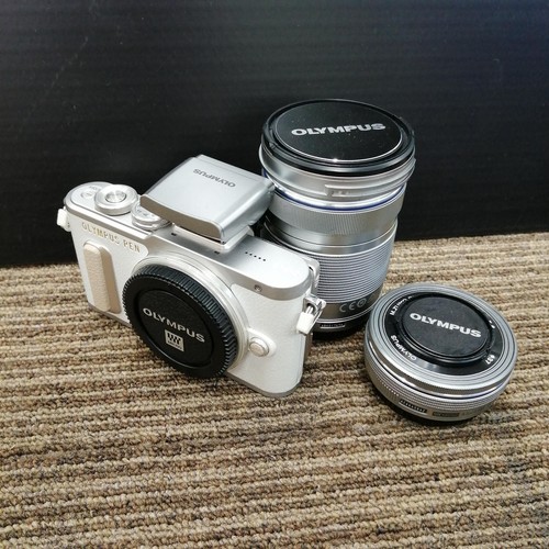 OLYMPUS E-PL8 EZ double zoom kit Mirrorless interchangeable-lens camera White - Picture 2 of 8