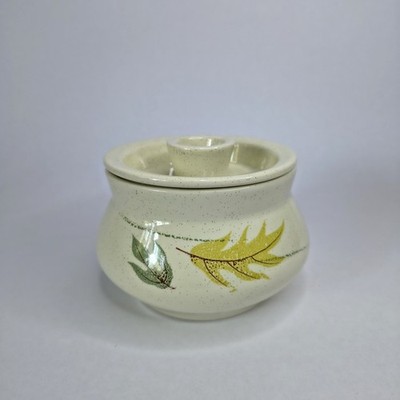 Mid Century Franciscan Sugar Bowl in Autumn Leaves