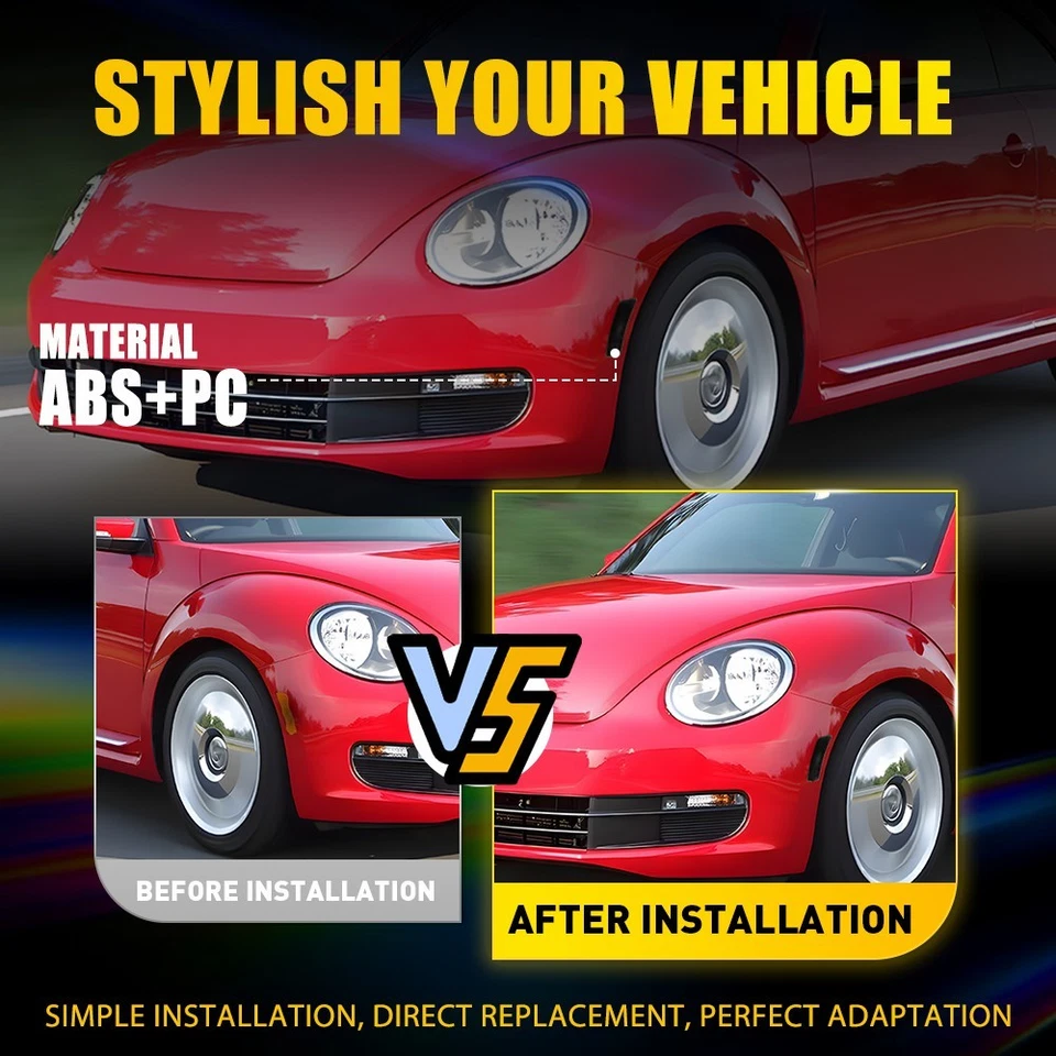 Luzes indicadoras laterais fumê LED branco LED para 18-up VW Volkswagen Tiguan - Imagem 4 de 4