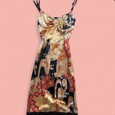 Beautiful Authentic Designer Dolce & Gabbana Floral Japanese Inspired Slip Dress