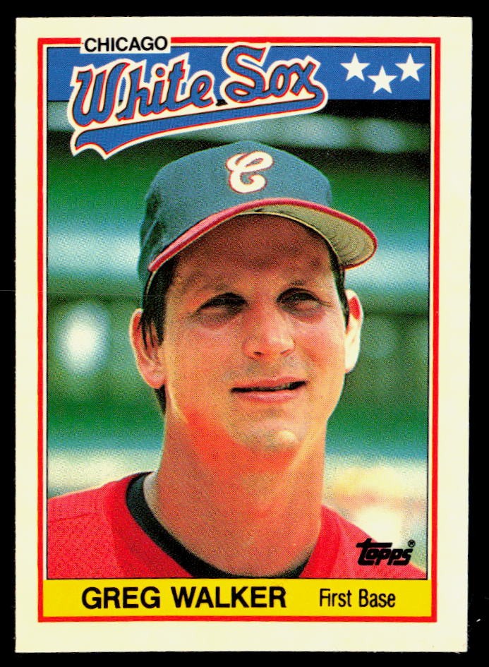 Greg Walker 1988 Topps UK Minis Collector's Edition (Tiffany) #83