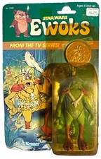 1985 Kenner Star Wars Ewoks King Gorneesh Figure On Card W Coin  71180 Sealed JD