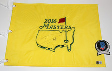 DANNY WILLETT SIGNED 2016 MASTERS PIN FLAG AUGUSTA NATIONAL CHAMPION BECKETT COA