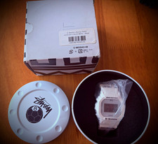Casio G-SHOCK x Stussy DW-5600V White Resin Digital Watch 200m Box/Tin