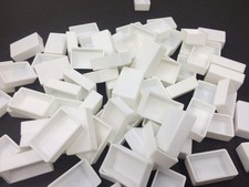 White Plastic Empty Watercolor Paint Pans 48pcs Full Pans