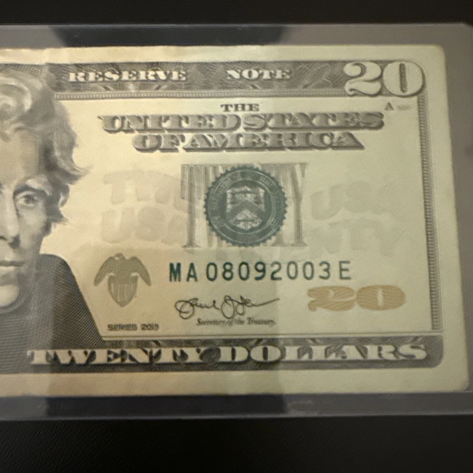 August 9th 2003 Birthday $20 Dollar Bill Note *Rare - Image 4 of 4