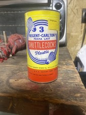 Vintage Regent-Carlton Badminton Shuttlecocks Can - 3 Shuttlecocks