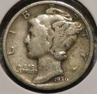 Silver Dime - Mercury - 1936 [35]