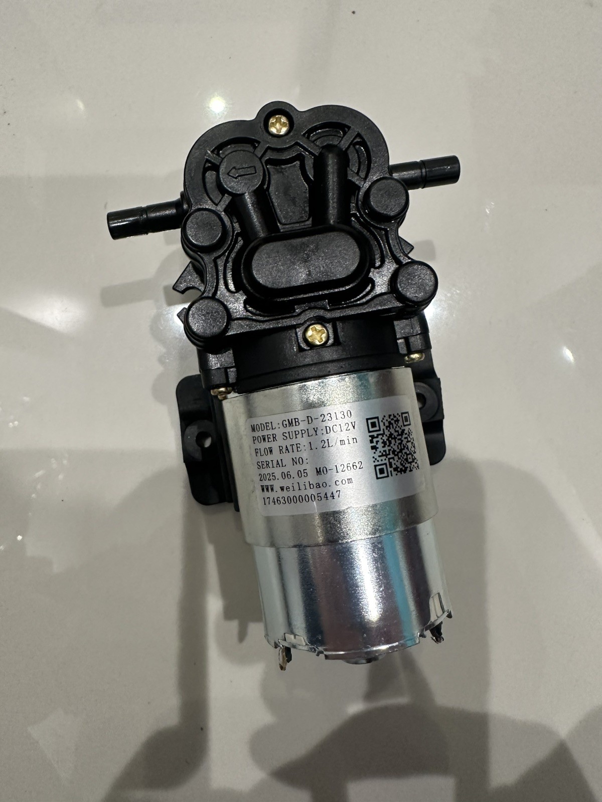 GMB-D-23130 Water Pump, DC 12V, 0.32 GPM, Compatible Primo Water Dispenser Pa