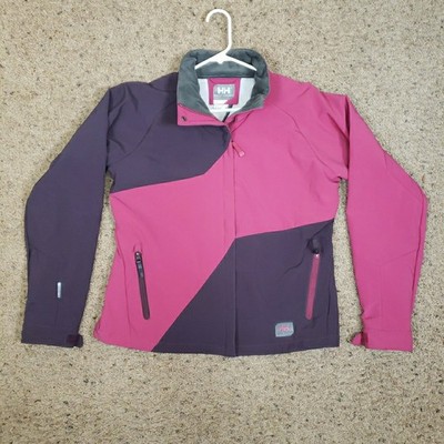 Helly Hansen Jacket Women's Large Ski Snowboard Pink/Purple & Gray Color Block