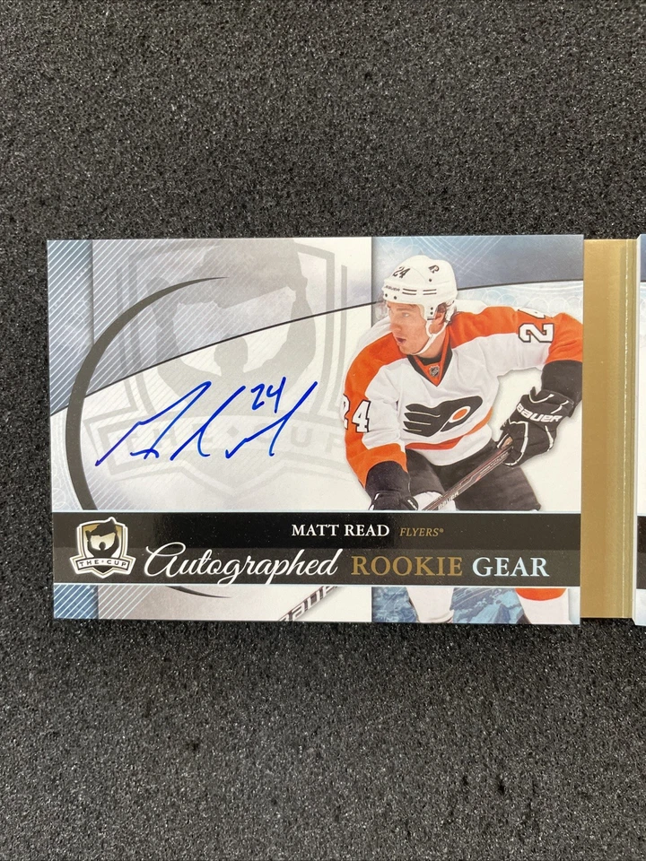 🏒 MATT READ 2011-12 The Cup Rookie Gear Booklet 4 Patch Auto SP */25 Flyers💥 - Image 3 of 4