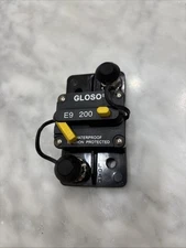 Hi-AMP E9 200A Circuit. Breaker Surface Mount Waterproof/ Safe For Boats.