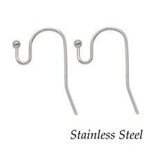 50 x Open Loop Shepherds Hooks - Stainless Steel