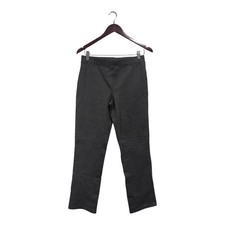 Quince Women Ultra-Stretch Ponte Straight Leg Pants Charcoal Gray Pull-On Sz S