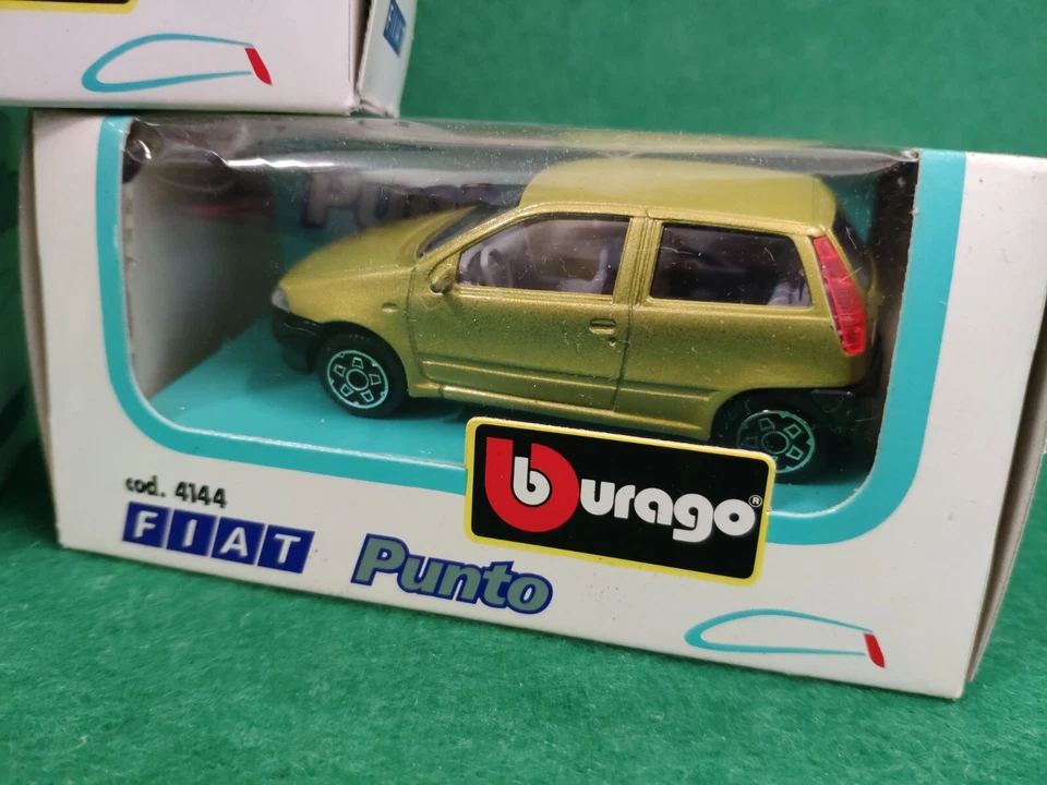 BURAGO 1:43 LOTTO MODELLI FIAT PUNTO PROMO PROMOZIONALI IN BOX MACCHININE 🔺🔺🔺 - Immagine 3 di 4
