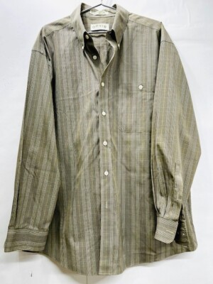 Vgt Sport CollectionOrvis XL Shirt Men Olive Plaid Pockets Long Sleeve (E35