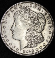 1921-S Morgan Silver Dollar VG / XF LAST YEAR ISSUED! FREE SHIPPING