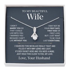 To My Wife Necklace, Christmas Gifts For Women, Anniversary Gift For Wife