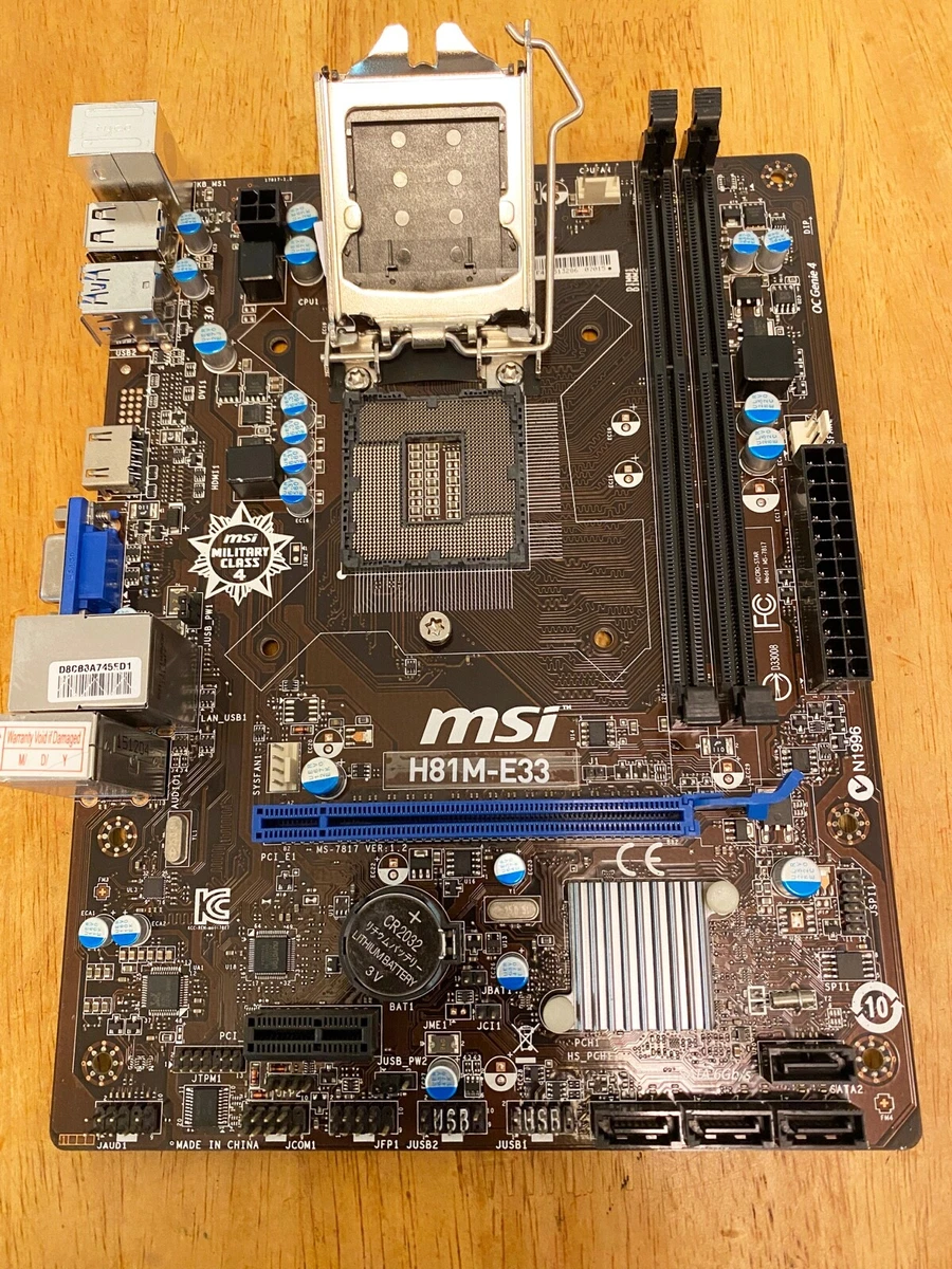 H81 msi best sale motherboard