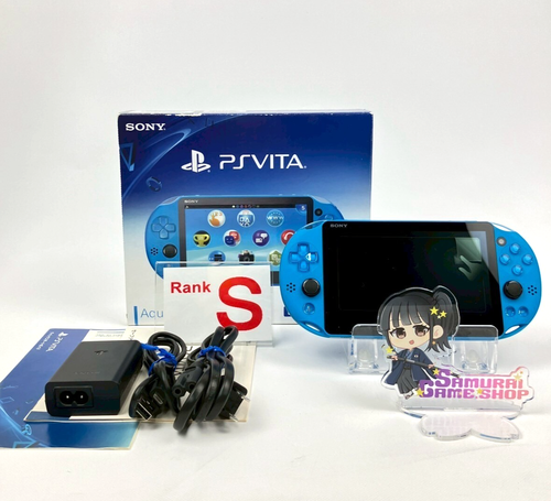 PS Vita PCH-2000 Aqua Blue Console S Rank Box Sony PlayStation 1Day Ship 632