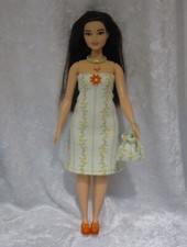Made to fit 11   Curvy Fashion Dolls 69 Dress, Necklace, Purse, Clothes Set
