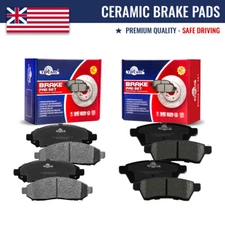 Front and Rear Ceramic Brake Pads Kit For Nissan Frontier Xterra Suzuki Equator