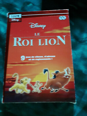 Coffret PC Le Roi Lion - 9 Jeux - Version Française - Très Bon état - CD Et Boîtiers