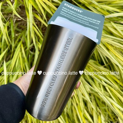 NWT Starbucks 2024 Silver Stainless Steel Hot Cup Drink Sleeve for