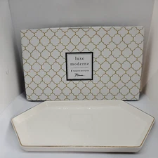 Rosanna Luxe Moderne Hexagonal Serving Tray Platter in original box