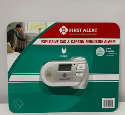 FIRST ALERT  3-in-1 Explosive Gas & Carbon Monoxide Alarm