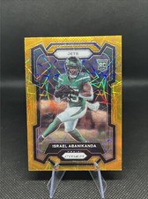 2023 Prizm Football Israel Abanikanda RC Orange Lazer #379 - New York Jets