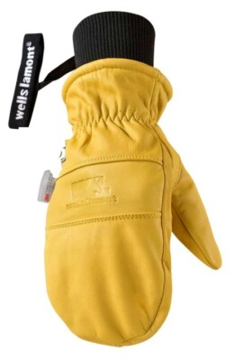 Wells Lamont Adult Working Crew Mittens Yellow Black Size XL NEW w TAGS