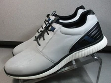 259379 MS50 BLUCHER MENS SHOE 9 M GRAY LEATHER LACE UP JOHNSTON&MURPHY GOLF SHOE